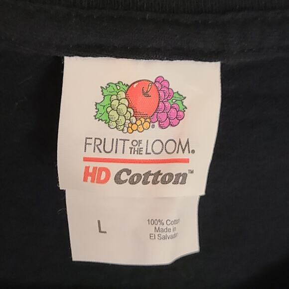 Fruit of the Loom  black t-shirt  L With a character on the front - Picture 3 of 5